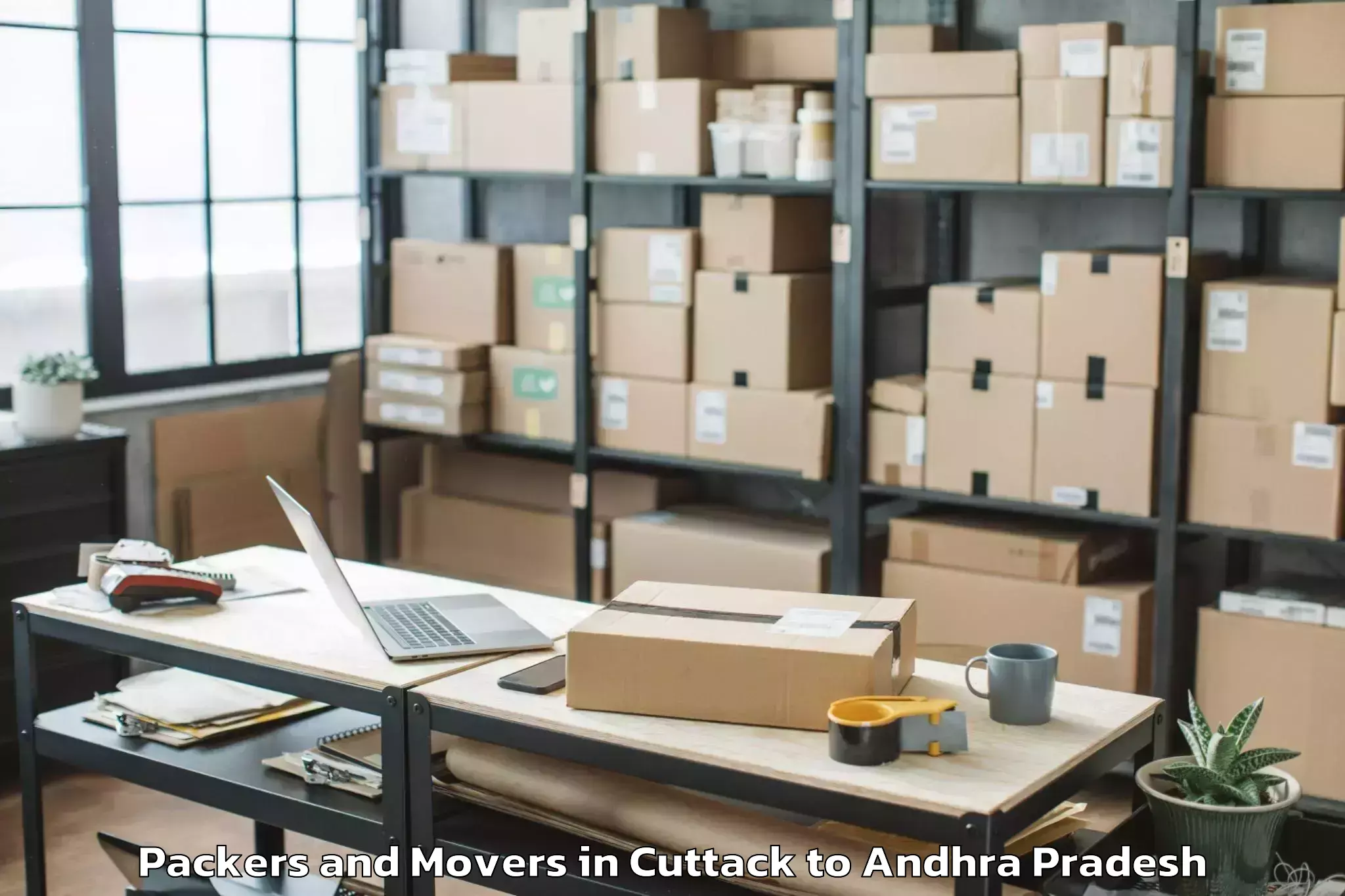 Affordable Cuttack to Koduru Packers And Movers